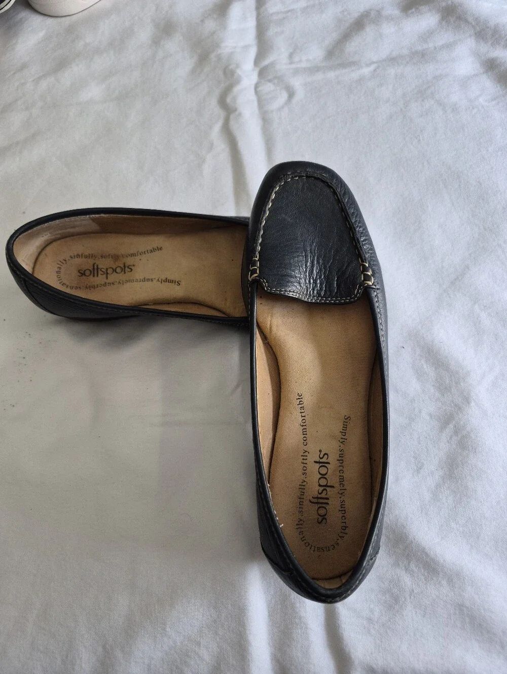 Softspots Navy Slip-On Comfort Flats